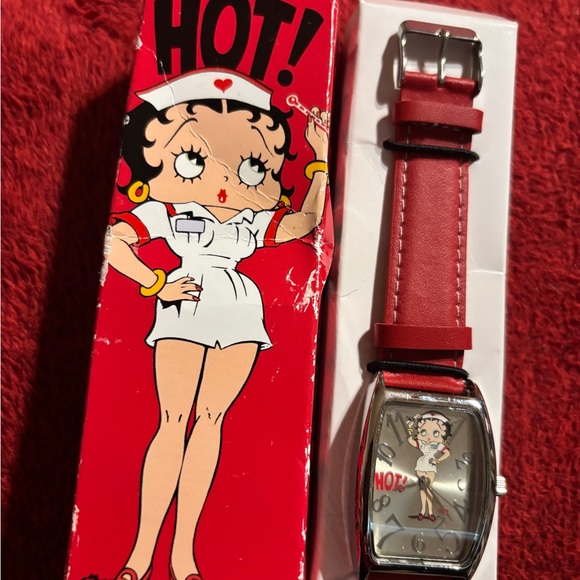 Avon Accessories - Avon Red Betty Boop Watch with Box . 2008 New